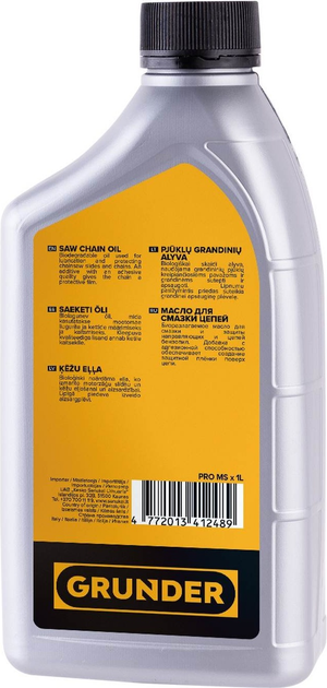 Olej łańcucha pilarki Grunder MS L1 - obraz 2
