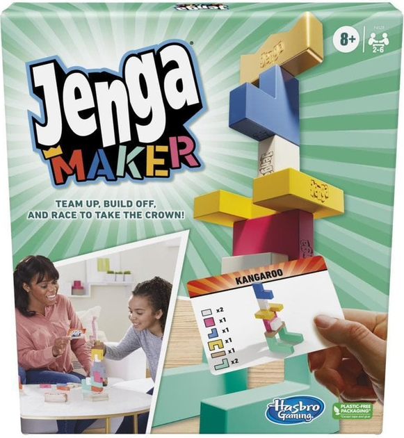 Gra planszowa Hasbro Jenga Maker (wersja fińska i szwedzka) F4528FIN (5010993985913) - obraz 1