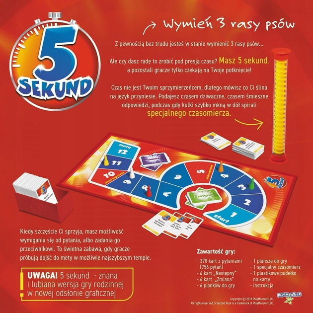 Gra planszowa Trefl 5 Seconds (wersja łotewska) 1468 (5900511014686) - obraz 2