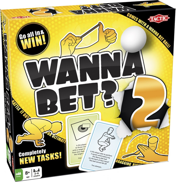 Настільна гра Tactic Wanna Bet? 2.0 (литовська версія) 55526 (6416739555263) - зображення 1