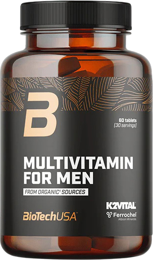 Мультивітаміни для чоловіків BiotechUSA Multivitamin for Men (з органічних джерел) 60 таблеток (5999076262281)