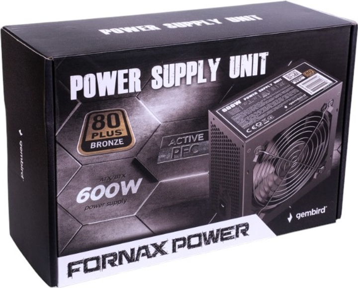 Zasilacz Gembird Fornax Power 600W (CCC-PSU80P-BBP-600) - obraz 9