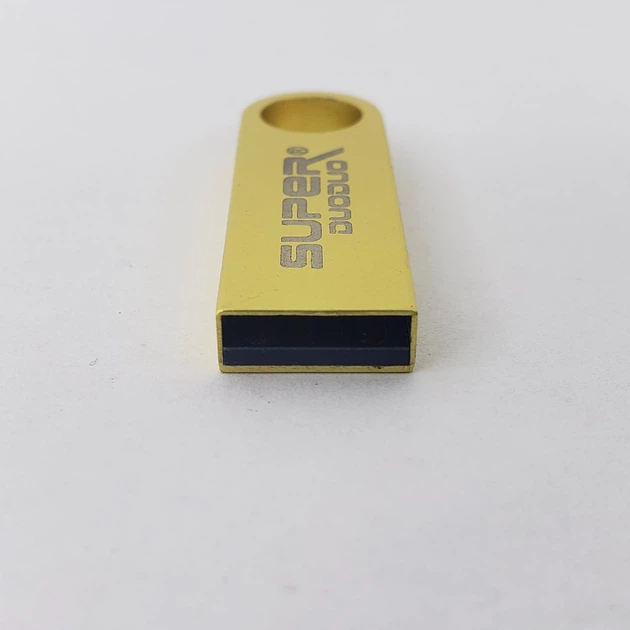 USB мини Флешка для компьютера 16ГБ Super DuoDuo металлическая флешка Золотистый - изображение 3