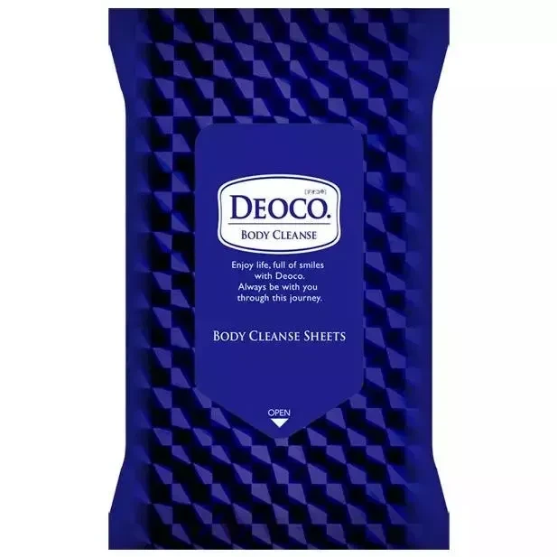 ROHTO Deoco Body Cleanse Sheets очищающие влажные салфетки для тела, 36 шт - Фото 3 ROHTO Deoco Body Cleanse Sheets очищающие влажные салфетки для тела, 36 шт - изображение 3