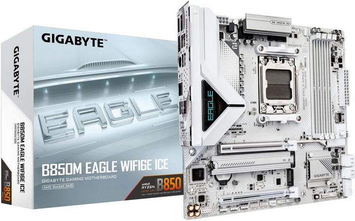 Płyta główna Gigabyte B850M Eagle WIFI6E ICE (sAM5, AMD B850, PCI-Ex16) - obraz 4