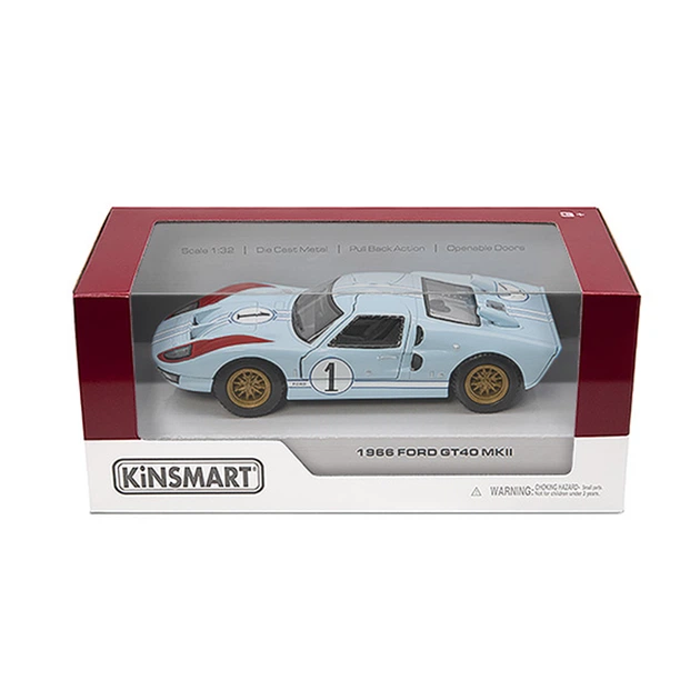Металева інерційна легкова модель Ford GT40 MKII Heritage Edition 1966 5", відкриваються двері - зображення 2
