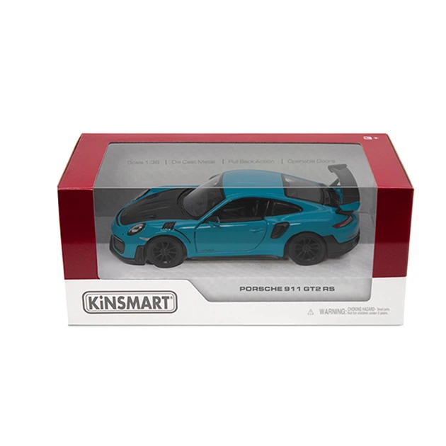 Металлическая инерционная легковая модель Porsche 911 GT2 RS 5", открываются двери - изображение 2