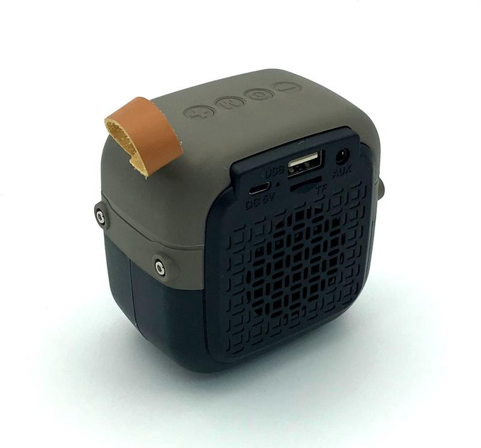 Портативная беспроводная Bluetooth колонка HOPESTAR MINI T5 |AUX, Micro-SD card, USB, FM| Серый - изображение 3