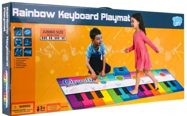 Mata muzyczna Duża Super Kolorowy Keyboard (ZGR.SLW918A) (5903864951592) - obraz 1