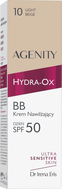 BB-крем Dr. Irena Eris Agenity Hydra-Ox Spf 50 10 Light Beige зволожувальний 30 мл (5900717578319) - зображення 1