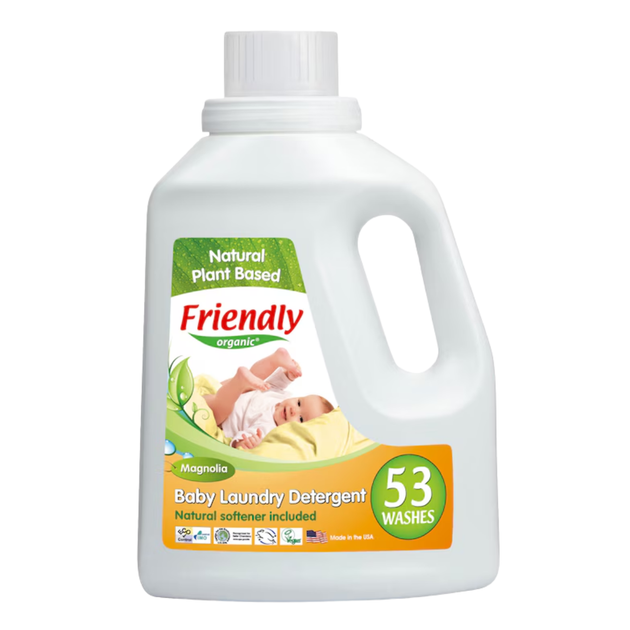 Органический жидкий стиральный порошок-концентрат Friendly Organic магнолия 1,57 литров (53 стирки) - изображение 10