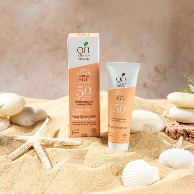 Органический антивозрастный солнцезащитный крем SPF 50 для лица Officina Naturae, 30 мл - изображение 7