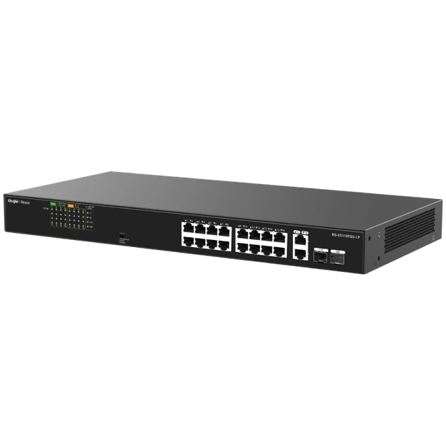 Коммутатор 18 портов неуправляемый Ruijie Reyee RG-ES118FGS-LP PoE - изображение 2
