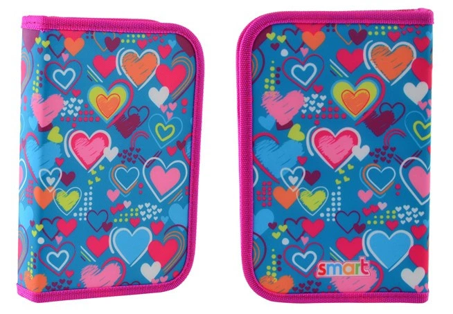 Пенал-книжка Smart HP-03 Charms 1 отделение 1 отверстие Розовый с голубым (532030) - изображение 3