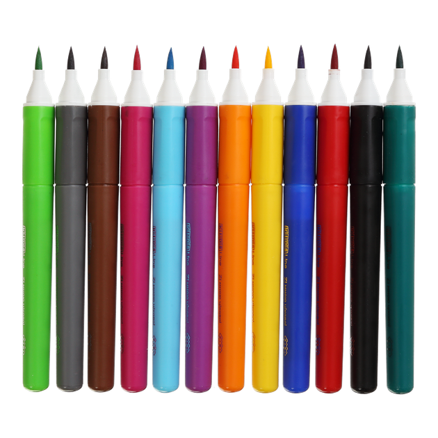 Фломастеры брашевые, 12 цв., JUMBO, KIDS Line - изображение 2