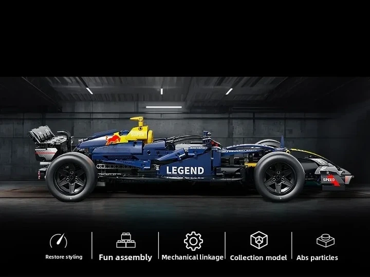 Конструктор Technic Автомобіль F1 Bricks Formula Racing JZH-050 LEGEND 1639 деталей в розмірі 1:10 - зображення 4