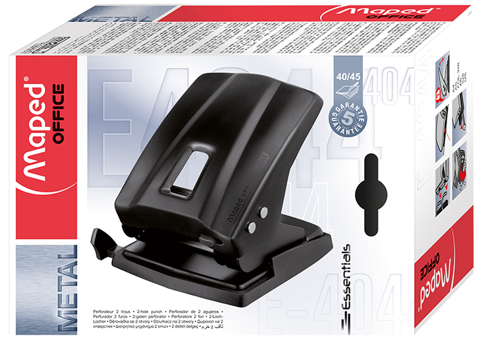 Діркопробивач металевий ESSENTIALS METAL, 40/45л., чорний - зображення 2