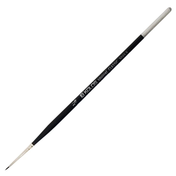 Кисть белка Rosa Classic 3049R Kolos круглая №00 (4823064900040) - изображение 2