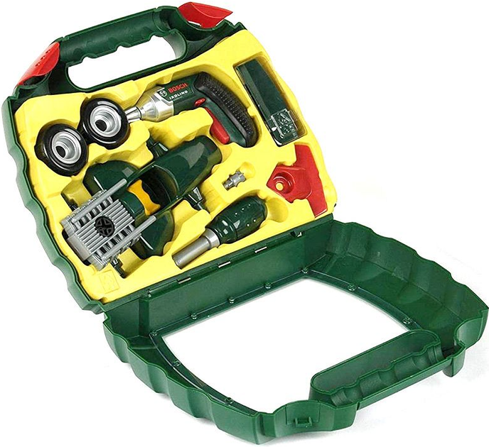 Zestaw do zabawy Klein Walizka Bosch z autem i wkretarka (4009847083753) - obraz 3