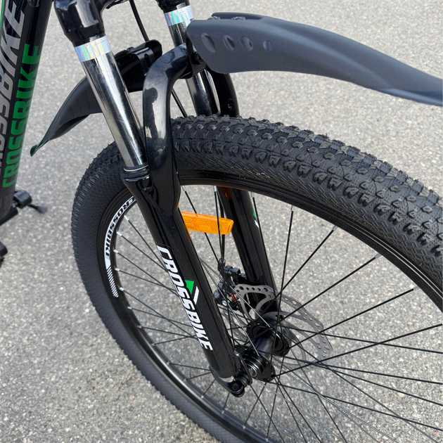 Велосипед CrossBike 27,5" Everest 2022 Рама-19,5" black-green - изображение 3