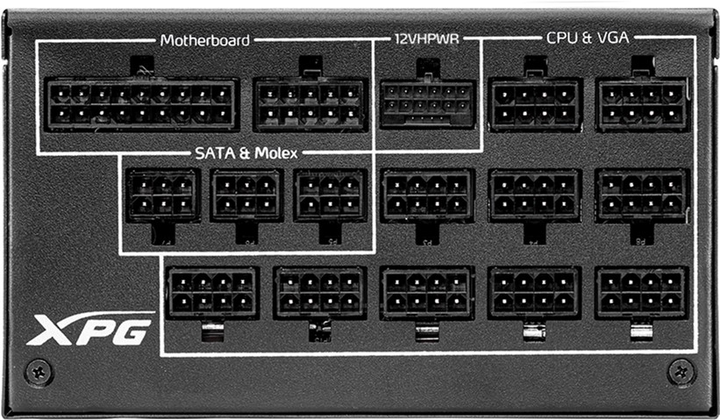 Блок живлення XPG CyberCore II 1300W (CYBERCOREII1300P-BKCEU) - зображення 4