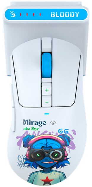 Mysz A4Tech Bloody R73 Ultra Duo Wireless Nyx Mirage (4711421002363) - obraz 6