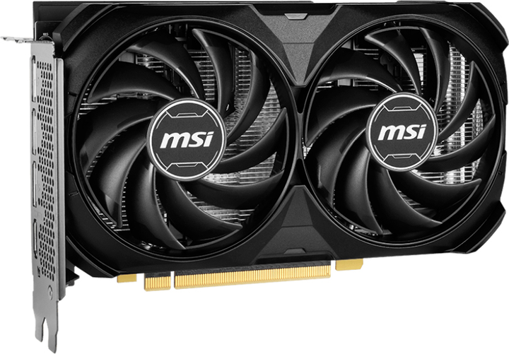 Karta graficzna MSI PCI-Ex GeForce RTX 4060 Ti Ventus 2X Black E1 OC 8GB GDDR6 (128bit) (2580/18000) (HDMI, 3 x DisplayPort) (RTX 4060 Ti 8G VENTUS 2X BLACK E1 OC) - obraz 2