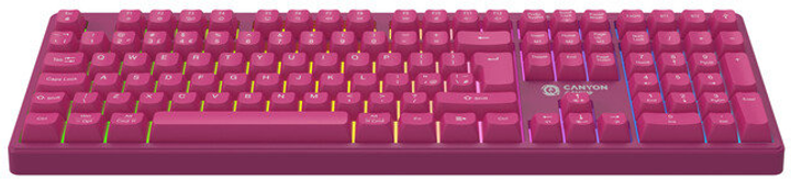 Klawiatura bezprzewodowa Canyon Fortnax GKW-2 Pink (CND-SKBW2) - obraz 2