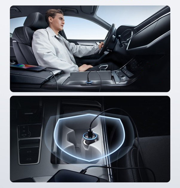 Ładowarka samochodowa Anker PowerDrive 323 – 30W PD + 22.5W USB-A Black (A2735G11) - obraz 3