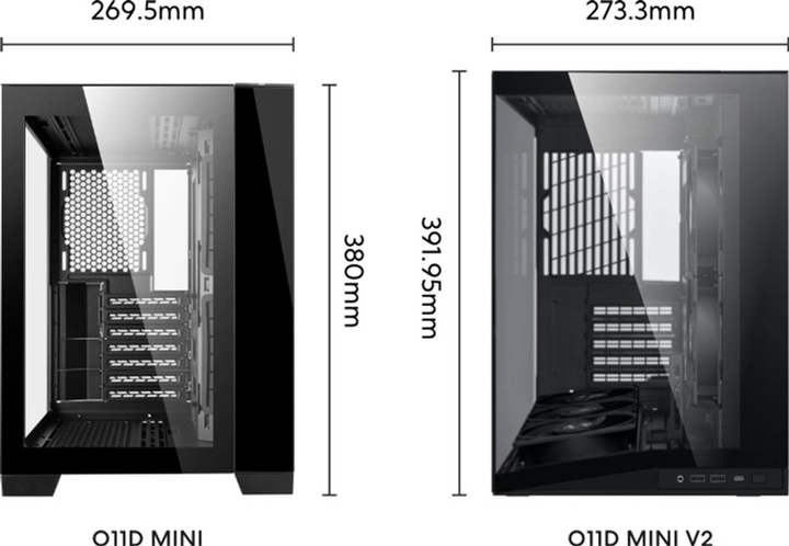 Корпус Lian Li O11 Dynamic Mini V2 Black (G99.O11DMIV2X.00) - зображення 9