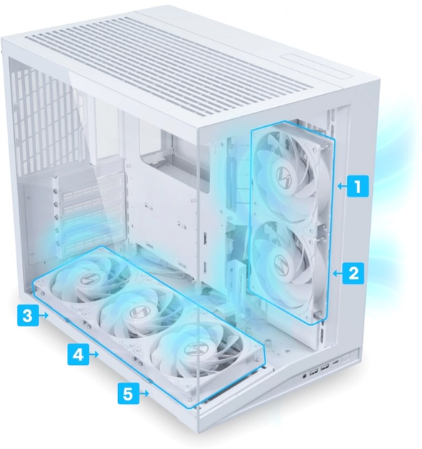 Корпус Lian Li O11 Dynamic Mini V2 White (G99.O11DMIV2W.00) - зображення 8