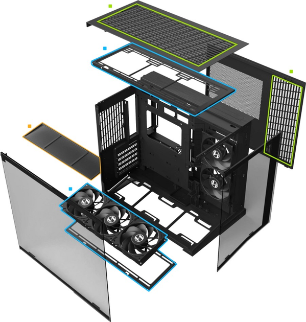 Корпус Lian Li O11 Dynamic Mini V2 Black (G99.O11DMIV2X.00) - зображення 11