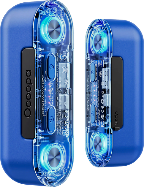 Powerbank Ocoopa Heater UT2s Gamer Edition 10000 mAh z ogrzewaczem do rąk Blue (UT2s-Gm-BU) - obraz 1