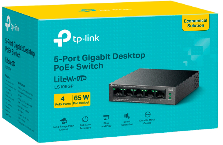 Комутатор TP-LINK LS105GP - зображення 4