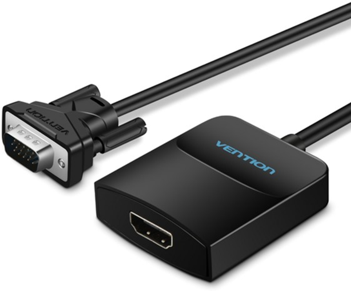 Adapter Vention VGA-HDMI, 0.2 m z dźwiękiem i zasilaniem (ACNBB) (43387992) - obraz 2