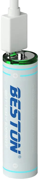 Акумулятор Beston AA USB Type-C 1.5 V 1460 mAh Li-ion (2AC-60) 4 шт. (AA620265) - зображення 2
