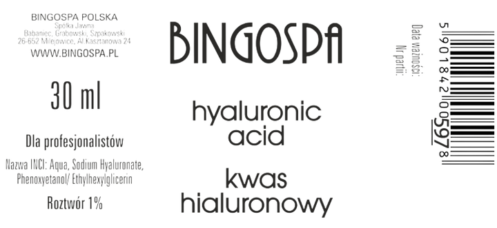 Гіалуронова кислота Bingospa 30 мл (5901842005978) - зображення 2