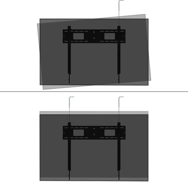 Настінне кріплення для монітора Neomounts WL30-750BL18 43" - 98" (WL30-750BL18) - зображення 12