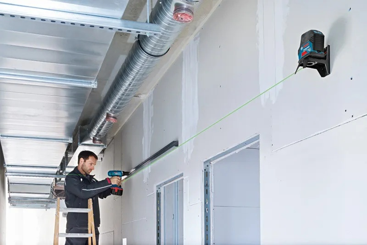 Лазерний нівелір Bosch Professional GCL 2-15 G + RM1 (0601066J00) - зображення 4