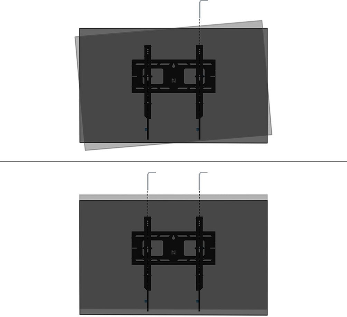 Настінне кріплення для монітора Neomounts WL30-750BL14 42" - 75" (WL35-750BL14) - зображення 11