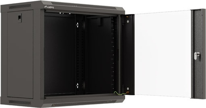 Серверна підвісна шафа Lanberg 19" 9U 540x350 Black (WF03-5309-10B) - зображення 5