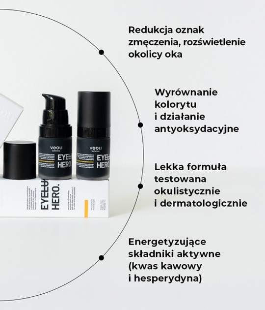 Serum pod oczy i na powieki Veoli Botanica Eyeluminate Hero rozswietlajace 15 ml (5907190822335) - obraz 5