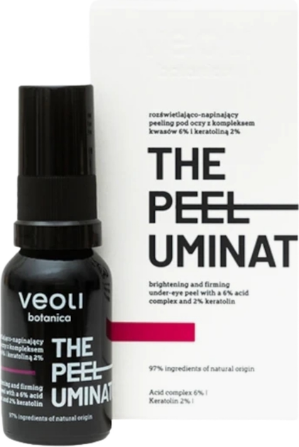 Пілінг для шкіри навколо очей Veoli Botanica The Peeluminator освітлюючий 15 мл (5907190822304) - зображення 1