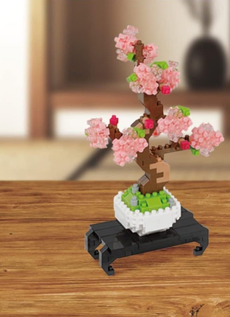 Конструктор Nanoblock Bonsai Sakura 270 деталей NBH_225 (4972825221730) - зображення 5