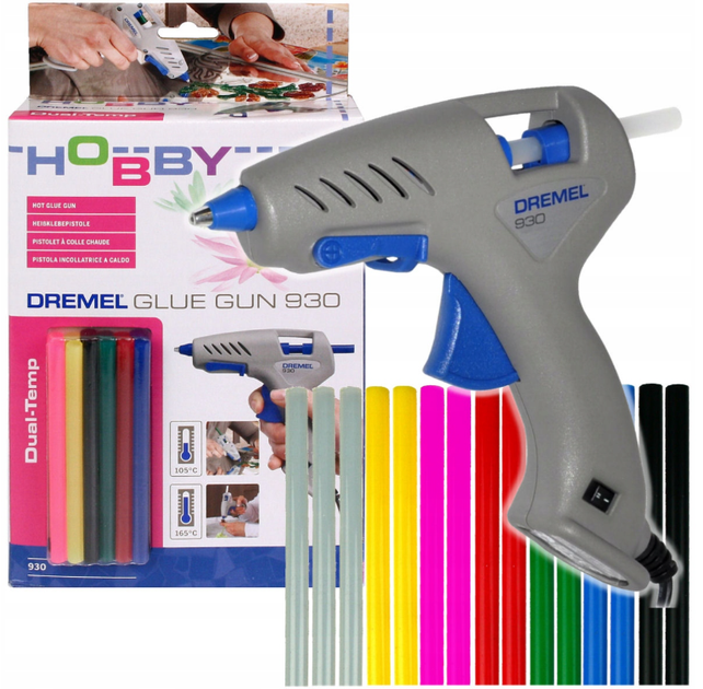 Клейовий пістолет Dremel Glue Gun 930 18 клейових картриджі (8710364052387) - зображення 5