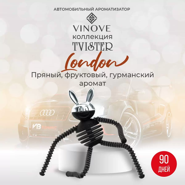Ароматизатор для автомобіля Лондон TVISTER VINOVE - Фото 3 Ароматизатор для автомобіля Лондон TVISTER VINOVE - зображення 3