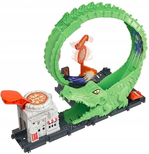 Zestaw do zabawy Hot Wheels City Pętla krokodyla HKX39 (0194735109630) (955555910297330) - Outlet - obraz 4