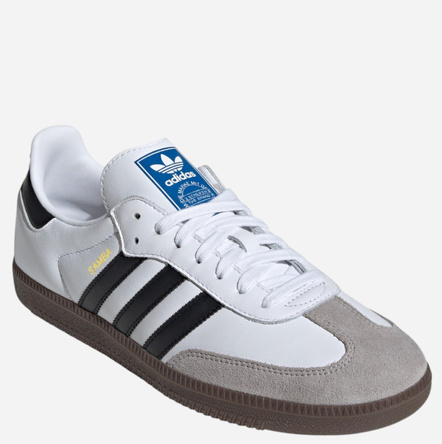 Sneakersy męskie do kostki adidas Samba B75806 39.5 (6UK) Białe/Czarne/Szare (955555909841676) - Outlet - obraz 3