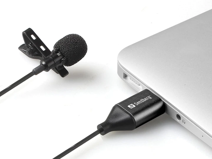 Мікрофон петличний Sandberg Streamer USB Clip (126-40) - изображение 2