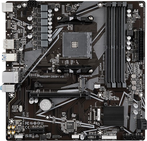 Материнська плата Gigabyte A520M DS3H AC Socket AM4 (A520M DS3H AC) - зображення 2